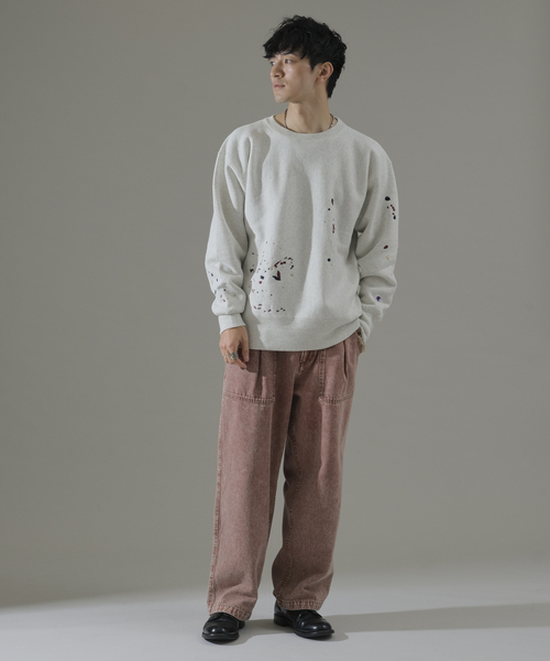 CHAMPION / チャンピオン 別注 R/W 刺繍スプラッシュ スウェット