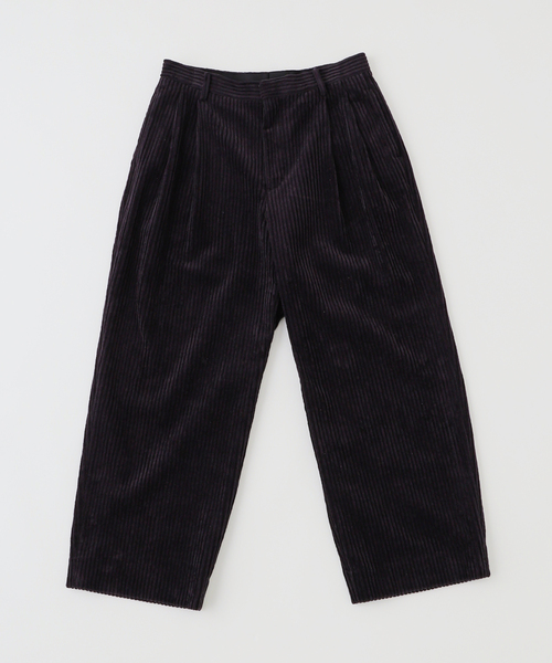 EDIFICE（エディフィス）の「LA BOUCLE (ラブークル) THICK CORDUROY WIDE パンツ（その他パンツ・メンズ・アイボリー/グリーン/ネイビー・2/3）」の3枚目の写真