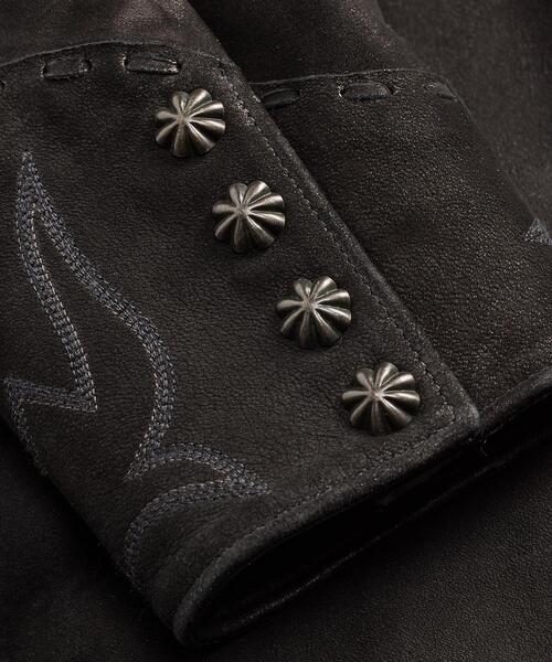 RRL（ダブル アール エル）の「シープスキン ウエスタン シャツ 