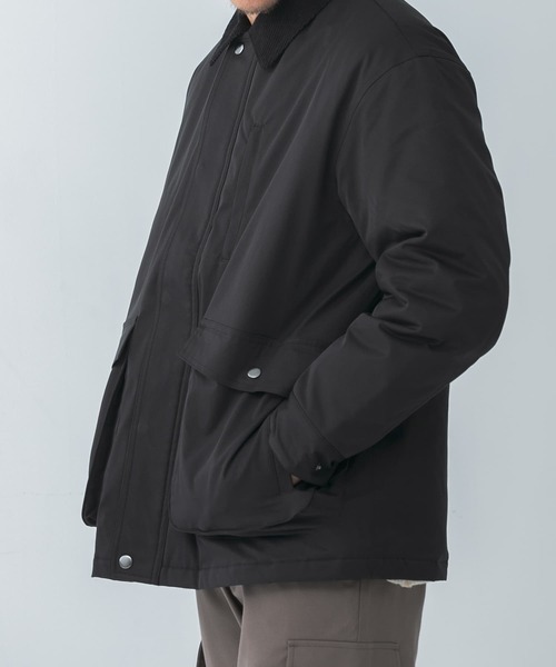 ITEMS URBANRESEARCH(アイテムズ アーバンリサーチ)の「襟コーデュロイ 中綿ハンティングJACKET(その他アウター・メンズ・チャコールグレー/カーキ/ブラック・MEDIUM/LARGE)」の4枚目の写真