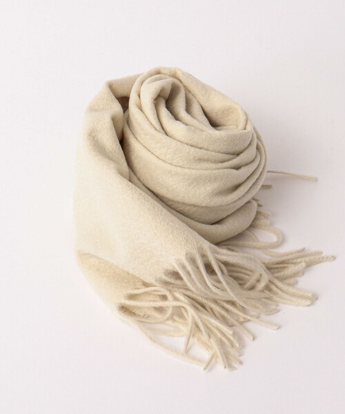 NOLLEY’S（ノーリーズ）の「カシミヤマフラー30（マフラー・メンズ・チャコールグレー/ライトグレー/ブラック/オフホワイト/オリーブ・FREE）」の2枚目の写真