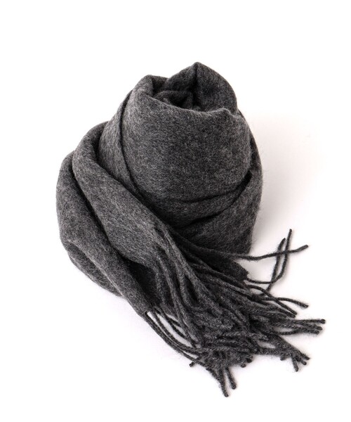 NOLLEY’S（ノーリーズ）の「カシミヤマフラー30（マフラー・メンズ・チャコールグレー/ライトグレー/ブラック/オフホワイト/オリーブ・FREE）」の4枚目の写真