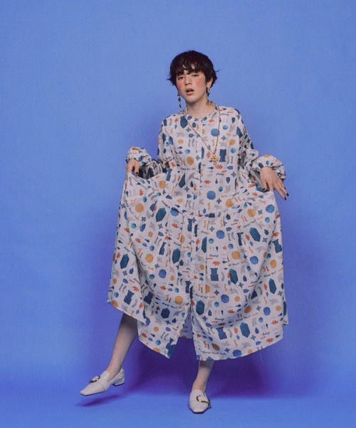 マルチパターンタックワンピース（ワンピース）｜manana suerte（マニャーナスエルテ）