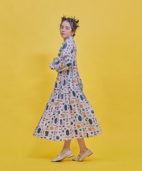 マルチパターンタックワンピース（ワンピース）｜manana suerte（マニャーナスエルテ）