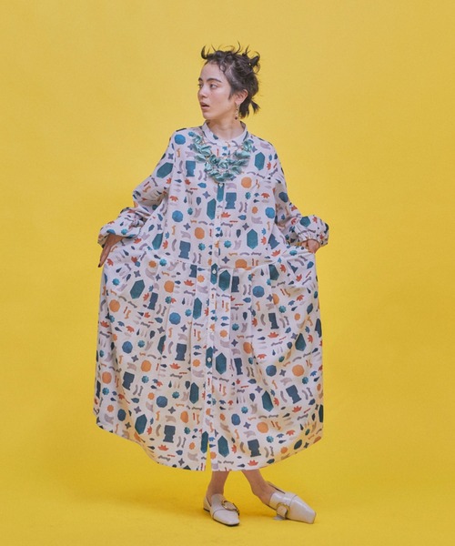 マルチパターンタックワンピース（ワンピース）｜manana suerte（マニャーナスエルテ）