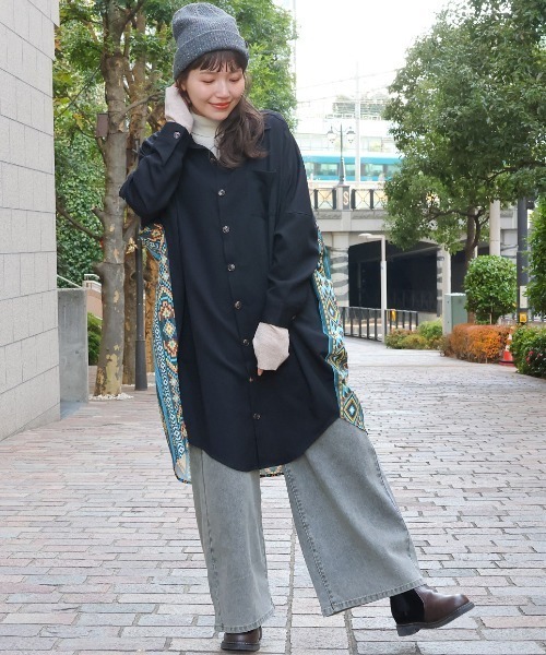 チチカカ(チチカカ)の「デニムバギーパンツ(その他パンツ・レディース・ブルー/ライトグレー・MEDIUM/LARGE)」の3枚目の写真