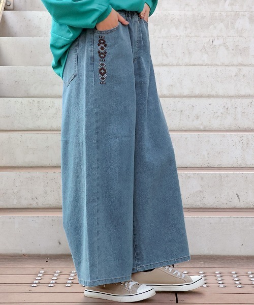 チチカカ(チチカカ)の「デニムバギーパンツ(その他パンツ・レディース・ブルー/ライトグレー・MEDIUM/LARGE)」の7枚目の写真