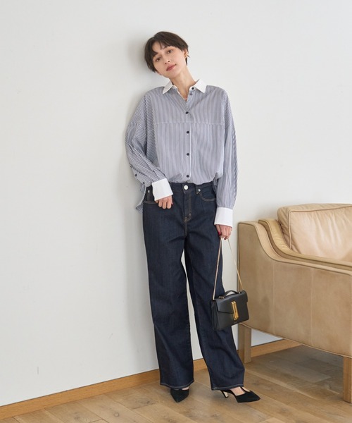 ★SALE★レッドカード35th Anniversaryワイドデニムパンツ　21 ☆SALE☆レッドカード35th Anniversaryワイドデニムパンツ 21