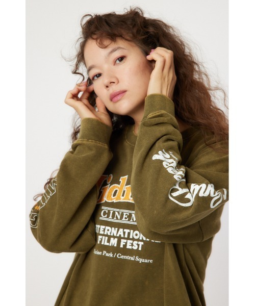 美品✨ミューズドゥーズィエムクラス　ヴィンテージ加工スウェット　グリーン 美品✨ミューズドゥーズィエムクラスヴィンテージ加工スウェット