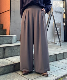 Jena espace merveilleux | WEB限定カラーあり/トロミ2タックワイドパンツ(その他パンツ)