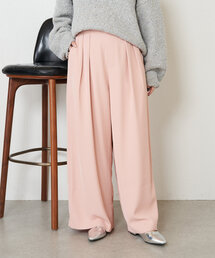 Jena espace merveilleux | 【美脚が叶う褒められパンツ／WEB限定カラー】トロミ2タックワイドパンツ(その他パンツ)