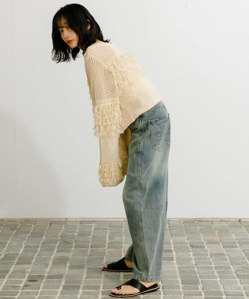 00s MARS sugargloss 2way 編み上げリボンピンク半袖ニット 00s MARS