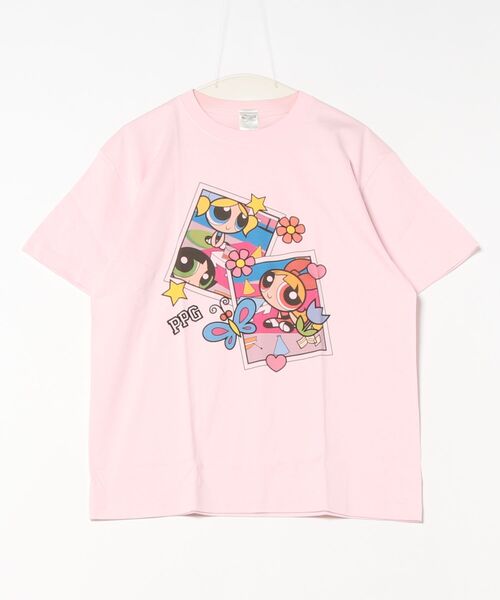 Rendez-Vous(ランデヴー)の「【 The Powerpuff Girs 】 パワーパフガールズ Tシャツ 24W12(Tシャツ/カットソー・レディース・ライトピンク/ピンク/ホワイト/ブルー・LARGE)」の2枚目の写真