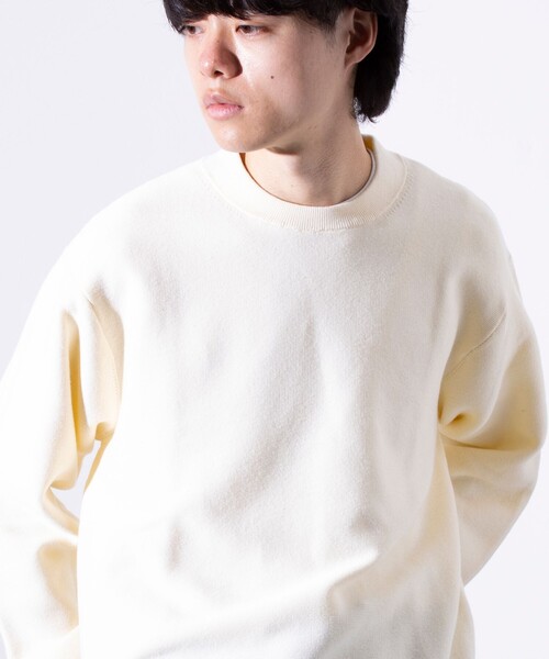 【ビジカジ対応】【GLOSTER/グロスター】ガータークルーネック ジャケット用ニット ジャケニット（ニット/セーター）｜GLOSTER（グロスター）