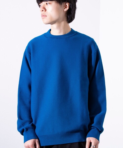 GLOSTER(グロスター)の「【ビジカジ対応】【GLOSTER/グロスター】ガータークルーネック ジャケット用ニット ジャケニット(ニット/セーター・メンズ・アイボリー/ブラック/チャコールグレー/ブルー・S/M/L)」の6枚目の写真