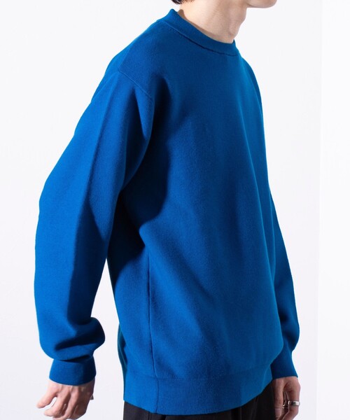 GLOSTER(グロスター)の「【ビジカジ対応】【GLOSTER/グロスター】ガータークルーネック ジャケット用ニット ジャケニット(ニット/セーター・メンズ・アイボリー/ブラック/チャコールグレー/ブルー・S/M/L)」の9枚目の写真