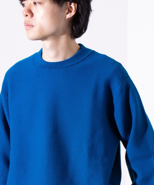 GLOSTER(グロスター)の「【ビジカジ対応】【GLOSTER/グロスター】ガータークルーネック ジャケット用ニット ジャケニット(ニット/セーター・メンズ・アイボリー/ブラック/チャコールグレー/ブルー・S/M/L)」の10枚目の写真