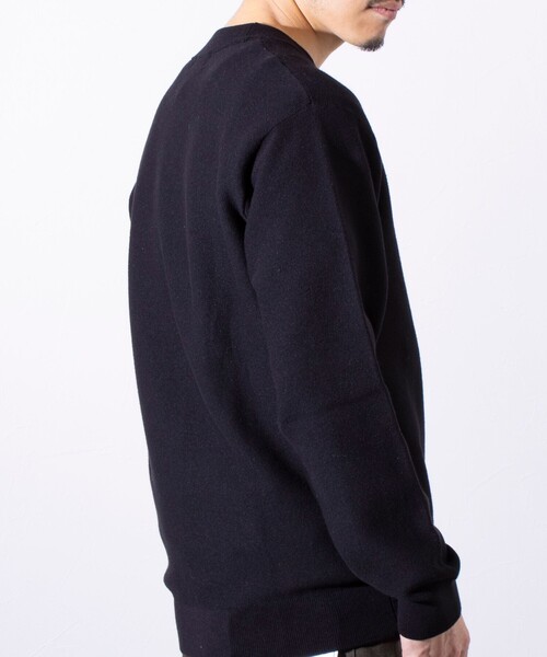 GLOSTER(グロスター)の「【ビジカジ対応】【GLOSTER/グロスター】ガータークルーネック ジャケット用ニット ジャケニット(ニット/セーター・メンズ・アイボリー/ブラック/チャコールグレー/ブルー・S/M/L)」の18枚目の写真