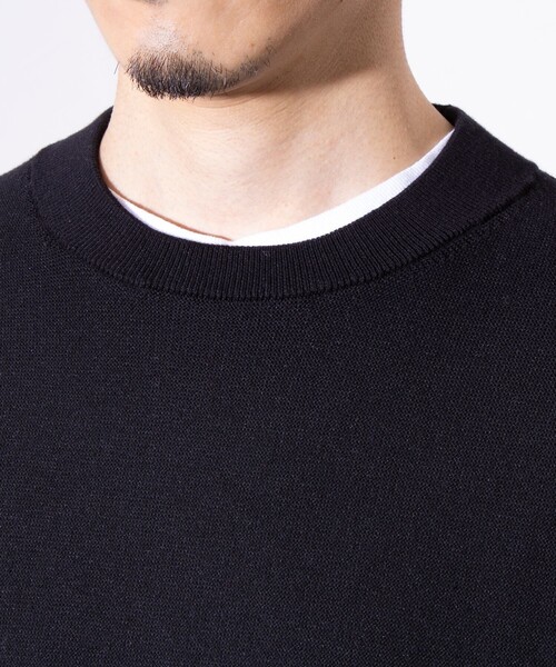 GLOSTER(グロスター)の「【ビジカジ対応】【GLOSTER/グロスター】ガータークルーネック ジャケット用ニット ジャケニット(ニット/セーター・メンズ・アイボリー/ブラック/チャコールグレー/ブルー・S/M/L)」の20枚目の写真