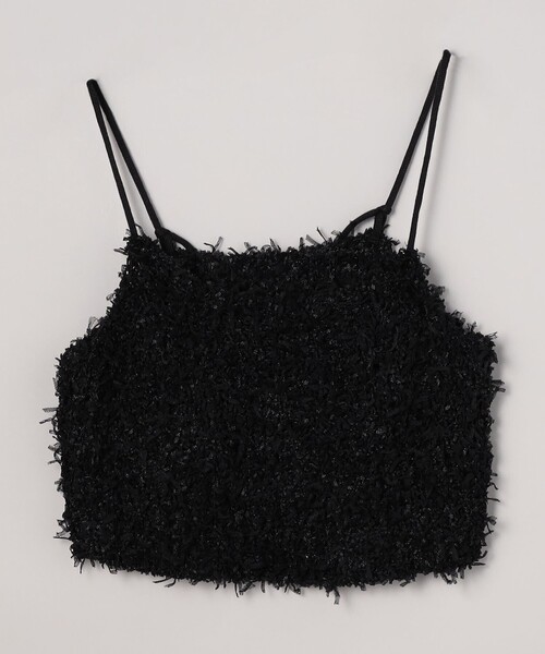 coen（コーエン）の「リボンヤーンニットキャミビスチェ（キャミソール・レディース・ブラック/オフホワイト・FREE）」の15枚目の写真