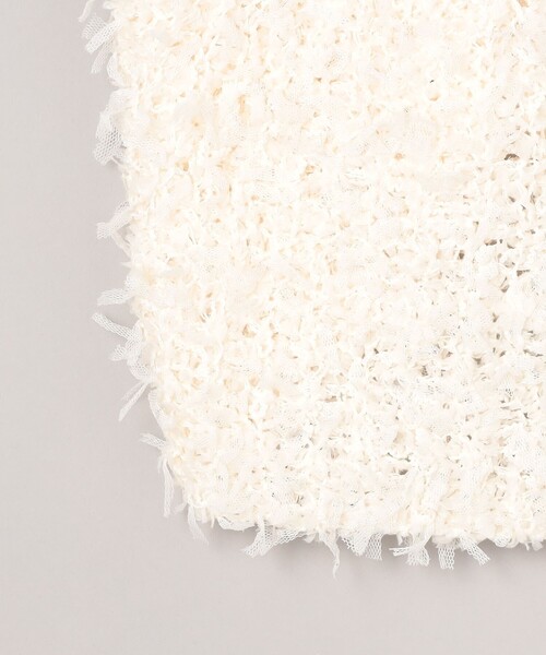 coen（コーエン）の「リボンヤーンニットキャミビスチェ（キャミソール・レディース・ブラック/オフホワイト・FREE）」の20枚目の写真