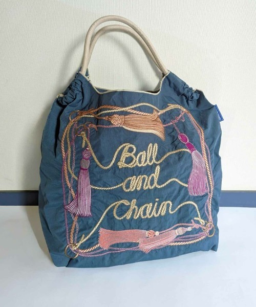 Ball＆Chain(ボールアンドチェーン) ロンドンエコバッグ Ball＆Chain ボールアンドチェーン エコバッグ Mサイズ 刺繍