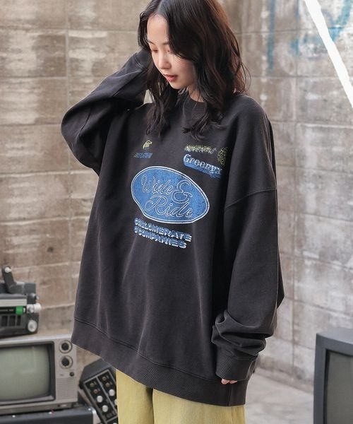 《UNISEX》ライダーロゴスウェット（スウェット）｜PBLIM（ページボーイリム）