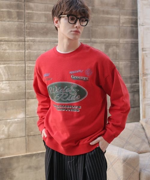 PBLIM(ページボーイリム)の「《UNISEX》ライダーロゴスウェット(スウェット・レディース・レッド/ブラック・MEDIUM/LARGE)」の19枚目の写真