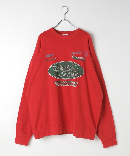 PBLIM(ページボーイリム)の「《UNISEX》ライダーロゴスウェット(スウェット・レディース・レッド/ブラック・MEDIUM/LARGE)」の6枚目の写真