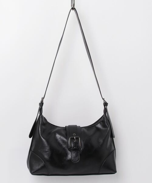 tinkerend(ティンカーエンド)の「Belt Shoulder Bag / ベルトショルダーバッグ 2WAY(ショルダーバッグ・レディース・ブラック・FREE)」の2枚目の写真