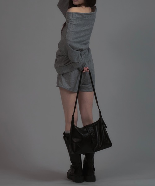tinkerend(ティンカーエンド)の「Belt Shoulder Bag / ベルトショルダーバッグ 2WAY(ショルダーバッグ・レディース・ブラック・FREE)」の14枚目の写真