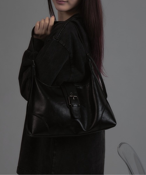 tinkerend(ティンカーエンド)の「Belt Shoulder Bag / ベルトショルダーバッグ 2WAY(ショルダーバッグ・レディース・ブラック・FREE)」の11枚目の写真