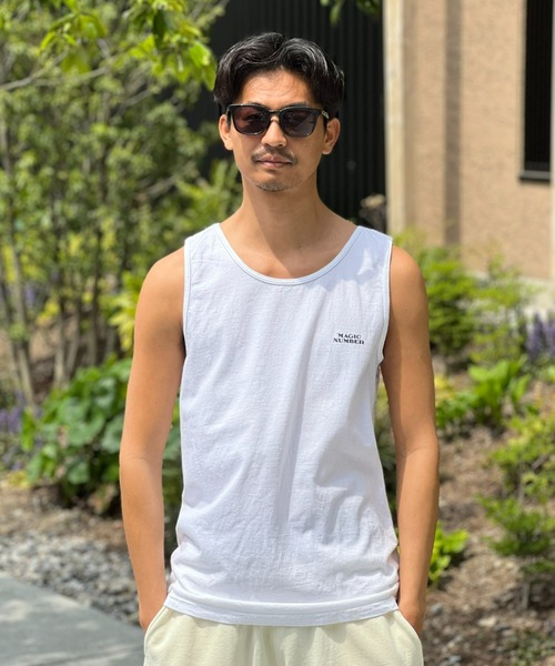 MAGIC NUMBER(マジック ナンバー)の「【MAGIC NUMBER】 SEE YOU IN THE WATER LEAF TANK シーユーインザウォーターリーフタンク(タンクトップ・メンズ・ブラック/ターコイズブルー/オレンジ/ホワイト・X-LARGE/LARGE/MEDIUM)」の11枚目の写真