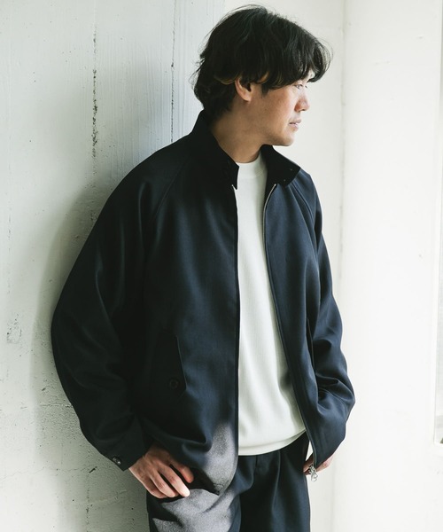 URBAN RESEARCH DOORS（アーバンリサーチドアーズ）の「『吸水速乾』セオアルファドライビングジャケット（ブルゾン・メンズ・ネイビー/グリーン系その他/ブラック・MEDIUM/LARGE）」の11枚目の写真