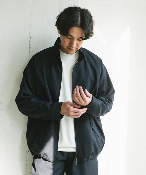 URBAN RESEARCH DOORS（アーバンリサーチドアーズ）の「『吸水速乾』セオアルファドライビングジャケット（ブルゾン・メンズ・ネイビー/グリーン系その他/ブラック・MEDIUM/LARGE）」の12枚目の写真