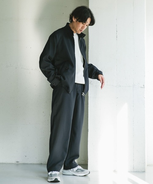 URBAN RESEARCH DOORS（アーバンリサーチドアーズ）の「『吸水速乾』セオアルファドライビングジャケット（ブルゾン・メンズ・ネイビー/グリーン系その他/ブラック・MEDIUM/LARGE）」の15枚目の写真