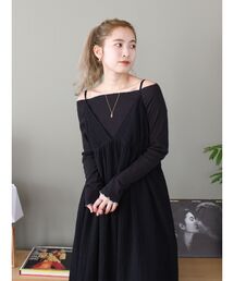 オフショルデザインロングスリーブTee