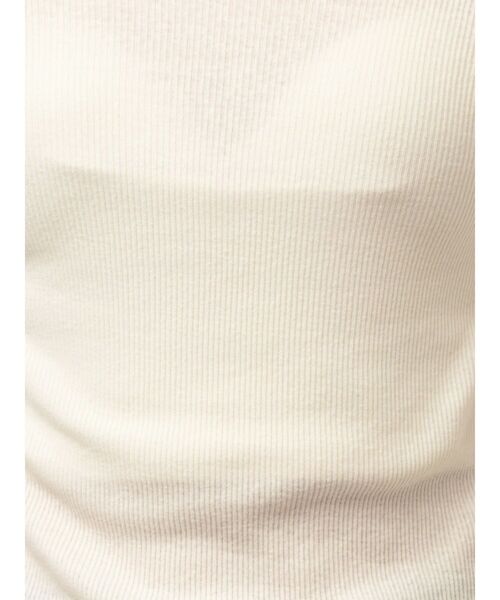 Ungrid(アングリッド)の「オフショルデザインロングスリーブTee(Tシャツ/カットソー・レディース・アイボリー/ブラック/ブラウン・FREE)」の6枚目の写真