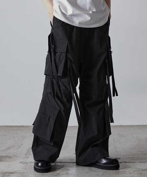 CLEL カーゴパンツ 「CLEL」2way Design Nylon Techno Pants