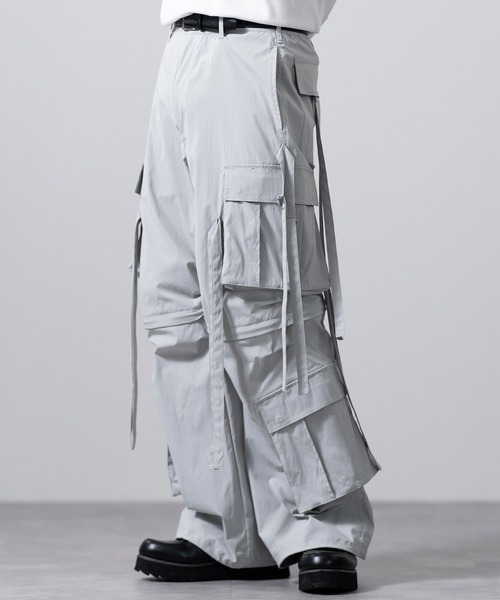 CLEL】2way Design Nylon Techno Pants / 2wayデザイン ナイロン
