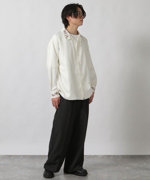 LAKOLE(ラコレ)の「ストライプワイドパンツ / 289309(スラックス・メンズ・ネイビー/ブラック・MEDIUM/LARGE)」の18枚目の写真