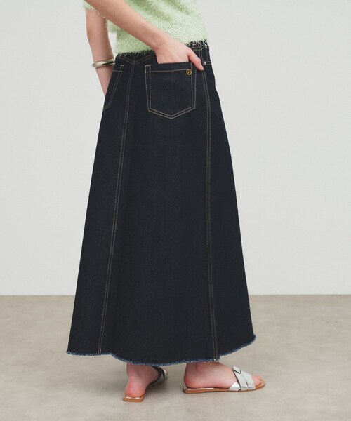 cloenc（クロエンス）の「【マシンウォッシュ】コットンデニムスカート（デニムスカート・レディース・ブルー/ブルー系その他・02/01/03）」の18枚目の写真