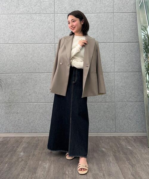 cloenc（クロエンス）の「【マシンウォッシュ】コットンデニムスカート（デニムスカート・レディース・ブルー/ブルー系その他・02/01/03）」の22枚目の写真