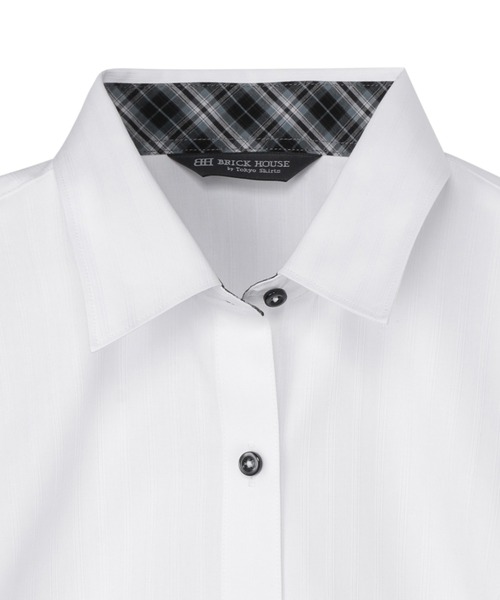 TOKYO SHIRTS（トウキョウシャツ）の「透け防止 形態安定ノーアイロン レギュラー 長袖ビジネスワイシャツ（ビジネスシャツ・レディース・ホワイト・XS/S/M/L/LL/XL）」の3枚目の写真