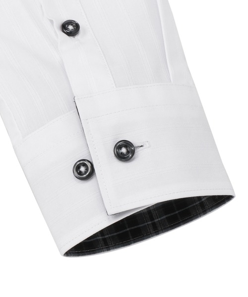 TOKYO SHIRTS（トウキョウシャツ）の「透け防止 形態安定ノーアイロン レギュラー 長袖ビジネスワイシャツ（ビジネスシャツ・レディース・ホワイト・XS/S/M/L/LL/XL）」の4枚目の写真