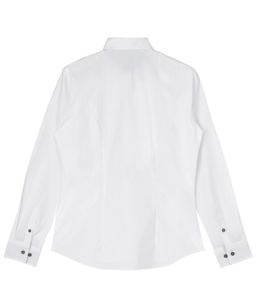 TOKYO SHIRTS（トウキョウシャツ）の「透け防止 形態安定ノーアイロン レギュラー 長袖ビジネスワイシャツ（ビジネスシャツ・レディース・ホワイト・XS/S/M/L/LL/XL）」の2枚目の写真