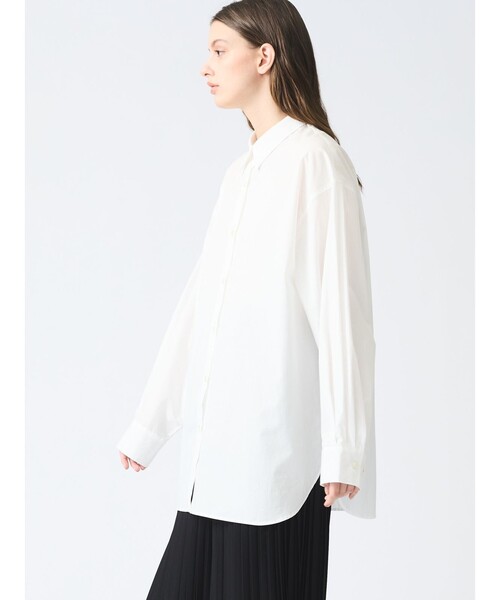 mizuiroind（ミズイロインド）の「mizuiro ind メンズライクワイドシャツ（シャツ/ブラウス・レディース・オフホワイト/ブラック/ライトグレー/ベージュ/ネイビー・FREE）」の12枚目の写真