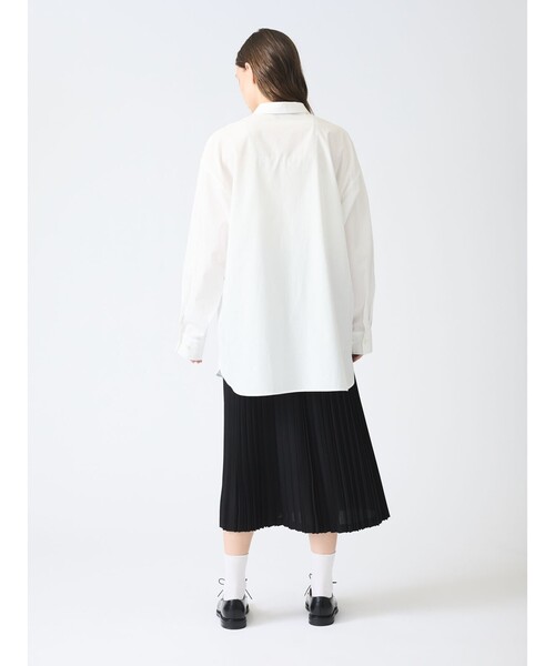 mizuiroind（ミズイロインド）の「mizuiro ind メンズライクワイドシャツ（シャツ/ブラウス・レディース・オフホワイト/ブラック/ライトグレー/ベージュ/ネイビー・FREE）」の19枚目の写真