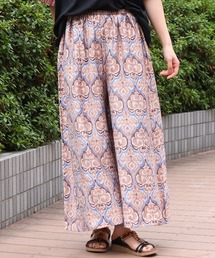 オリエンタルプリントワイドパンツ