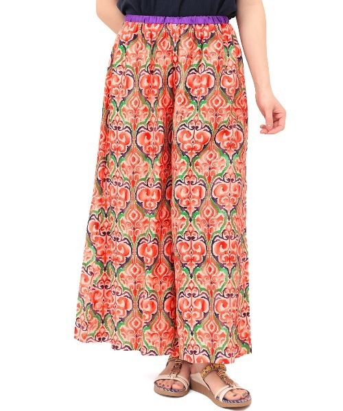 チチカカ（チチカカ）の「オリエンタルプリントワイドパンツ（その他パンツ・レディース・オレンジ/ベージュ/パープル・FREE）」の9枚目の写真